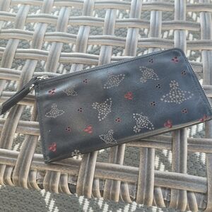 Vivienne Westwood London Orb Logo Leather Long Wallet